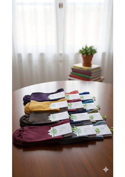 Bambu Bayan Çorap, 12 Li Set Asorti ve Siyah Set fiyatları