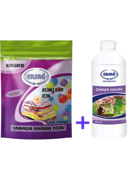 Çamaşır Kokusu 500 ml + Renkliler Için Çamaşır Yıkama Tozu 1000GR