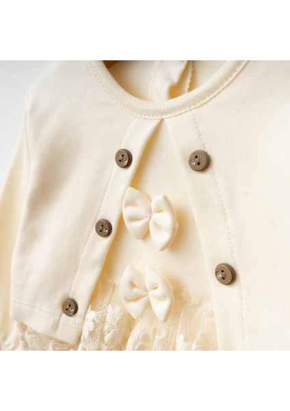 Kız Bebek Mevlütlük Tulum Bandanalı Dantelli fiyatları