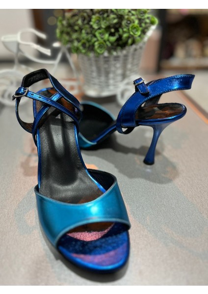Sax Mavi Kapalı Topuk 8,5 cm 13 Pont Tango, Dans ve Abiye Ayakkabı fiyatları