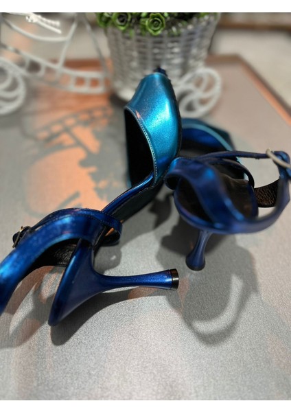 Sax Mavi Kapalı Topuk 8,5 cm 13 Pont Tango, Dans ve Abiye Ayakkabı fırsatları