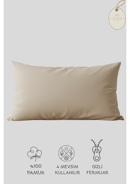 Premium Softtouch™ | 2’li Penye Yastık Kılıfı Seti | %100 Pamuk | 50X70 cm | Fermuarlı | Jersey Kumaş fiyatları