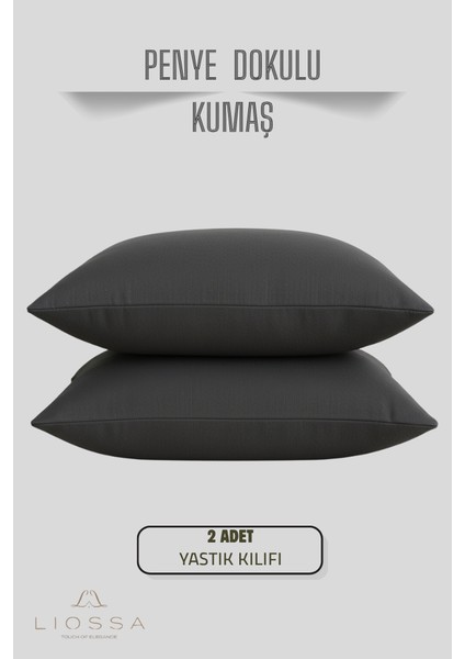 Premium Softtouch™ | 2’li Penye Yastık Kılıfı Seti | %100 Pamuk | 50X70 cm | Fermuarlı | Jersey Kumaş