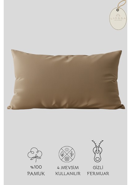 Premium Softtouch™ | 2’li Penye Yastık Kılıfı Seti | %100 Pamuk | 50X70 cm | Fermuarlı | Jersey Kumaş fiyatları