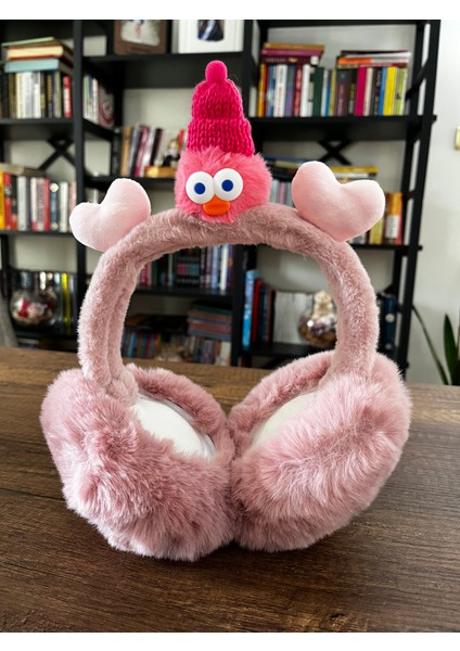 1 Adet Kışlık Peluş Kulaklık Katlanabilir Soğuktan Kulak Koruyucu Ördek Figür Pelüş Kulaklık