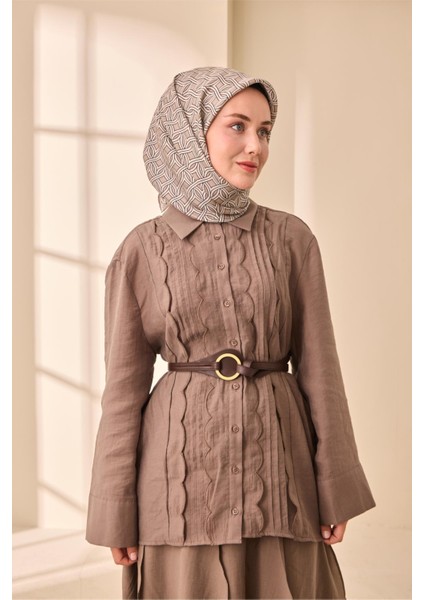 Twill Ipek Eşarp - 11479-13 Vizon Ekru fiyatları