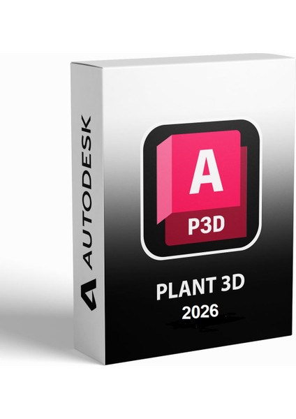 AutoCAD Plant 3D 2026 (Windows) - 1 PC 1 Yıl Autodesk Serial Key
