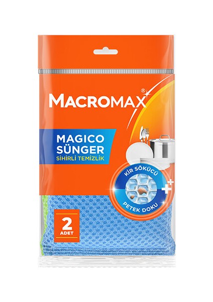 4 Adet Macromax Sünger Magico 2 Li fiyatları