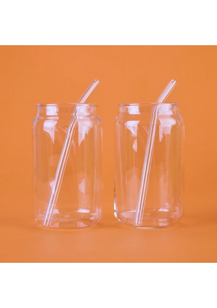 2'li Pipetli Cam Bardak - Şeffaf - 540 ml fiyatları