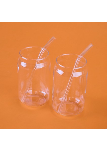 2'li Pipetli Cam Bardak - Şeffaf - 540 ml modelleri