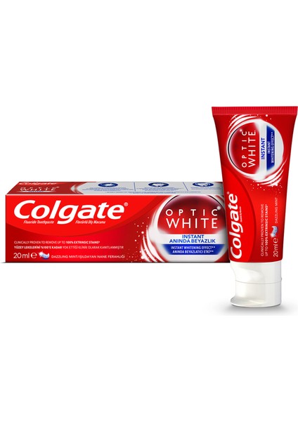 Optic White Anında Beyazlık Diş Macunu 20 ml 2 Adet