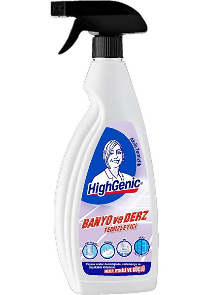 3 Adet Highgenic Banyo ve Derz Temizleyici Köpük 750 ml