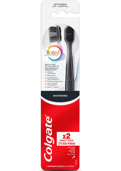 Total Black Whitening Restore Diş Fırçası 1+1 2 Adet