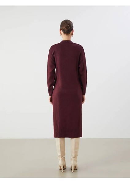 Yarım Balıkçı Yaka Kadın Triko Elbise (W5) fırsatları