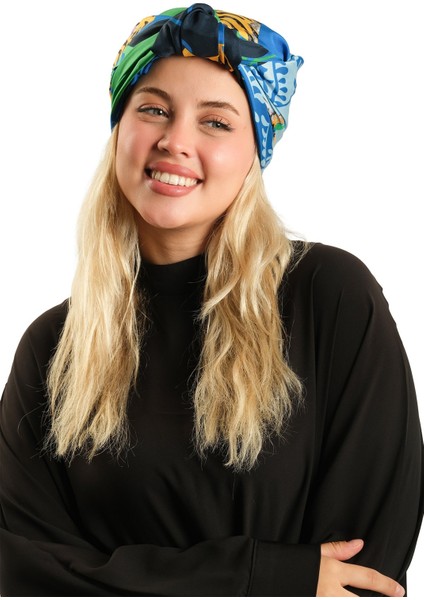 Bebe Mavisi Pratik Hazır Geçmeli Tesettür Bone Ipek Desenli 2410_11 fırsatları