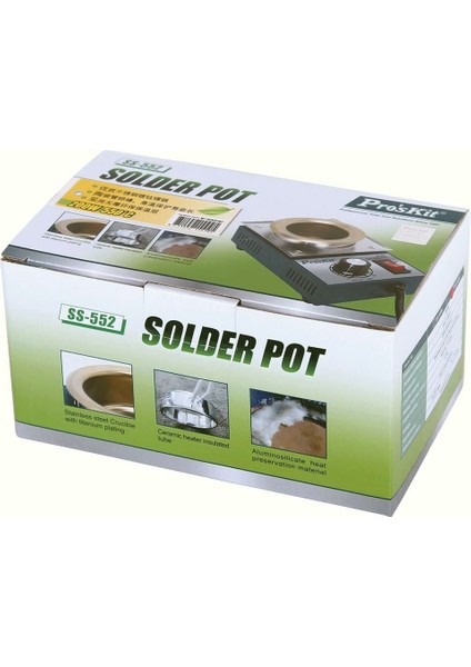 SS-552B Lehim Potası 300W Lehim Kapasitesi 500 gr fiyatları