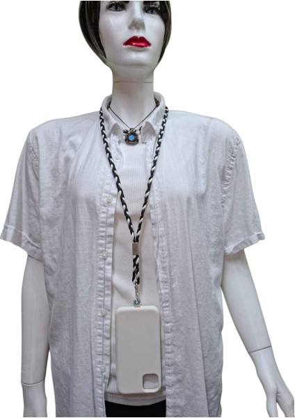 Beşiktaş Paracord Örgü Telefon Askısı Tüm Kılıflara Uyumlu modelleri