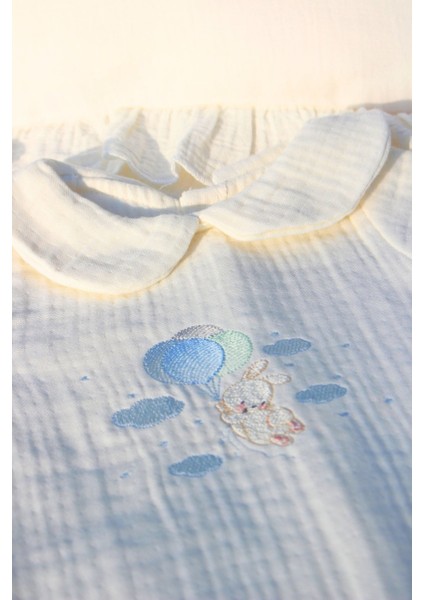 Balon Tavşan Isme Özel 6'lı Yenidoğan Set %100 Pamuk Tulum Battaniye Şapka Yastık Puset Örtü Eldivn modelleri