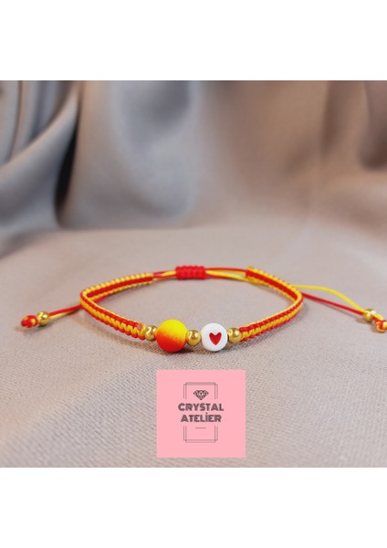 Galatasaray Kalpli Top Boncuklu Taraftar Makrome Bileklik – El Yapımı Sarı Kırmızı Unisex Takı - Galatasaray Bileklik - Makrome Bileklik - Sarı Kırmızı Bileklik - Taraftar Bileklik fiyatları