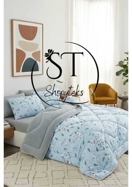 Çift Kişilik Çiçekli Welsoft Uyku Seti Çift Taraflı 195X215 (Polarlı) fiyatları