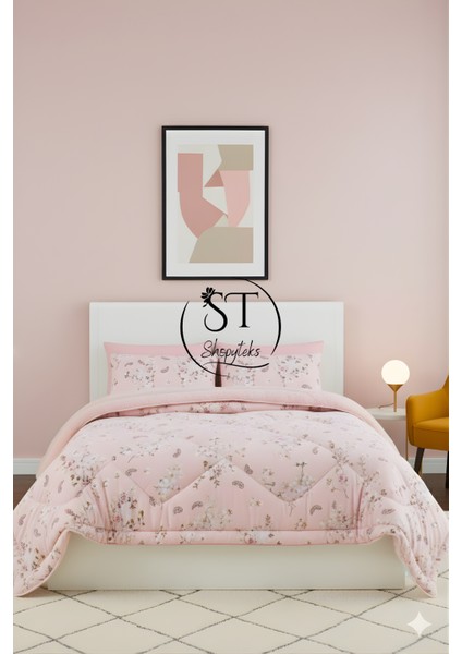 Çift Kişilik Çiçekli Welsoft Uyku Seti Çift Taraflı 195X215 (Polarlı) fırsatları