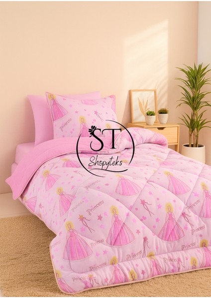 Tek Kişilik Prenses Desenli Çift Taraflı Wellsoft Yorgan (Yorgan+Yastık Kılıfı) fiyatları