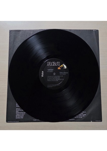 - Heroes - 1977 - Dönem Baskı Plak - Longplay - Lp modelleri