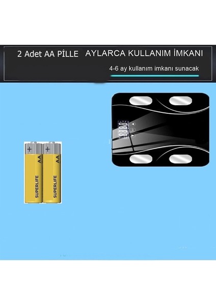 Tartı Baskül Dijital Elektronik Tartı Vücut Analiz Cihazı Akıllı Banyo Wife Akıllı Yağ Ölçer