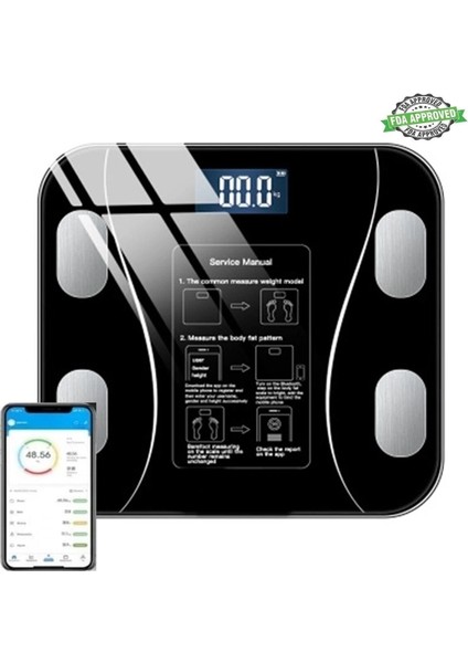 Tartı Baskül Dijital Elektronik Tartı Vücut Analiz Cihazı Akıllı Banyo Wife Akıllı Yağ Ölçer