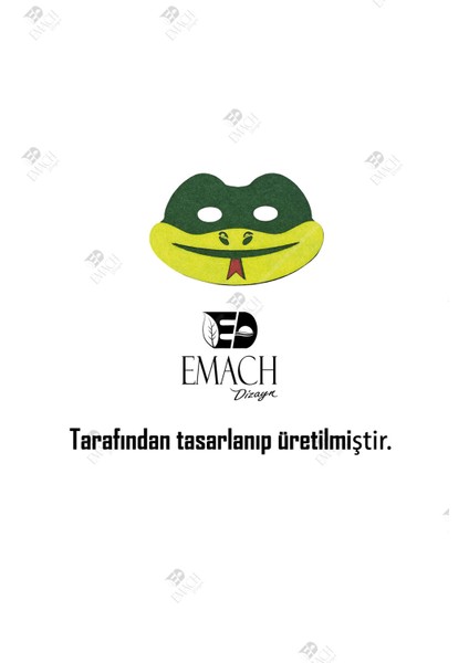 Yılan Maske Kaliteli Keçe Hayvan Figürlü Maske indirimleri