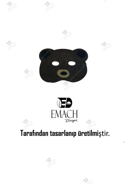 Ayı Maske Kaliteli Keçe Hayvan Figürlü Maske indirimleri