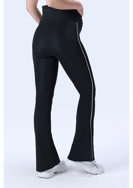 Imaj 437 Siyah Renk Toparlayıcı ve Extra Esnek Etkili Yüksek Bel Ispanyol Paça Hamile Tayt fiyatları