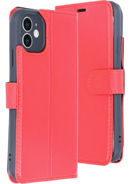 iPhone 11 Kılıf Trend S Plus Kapaklı Kılıf - Kırmızı fırsatları
