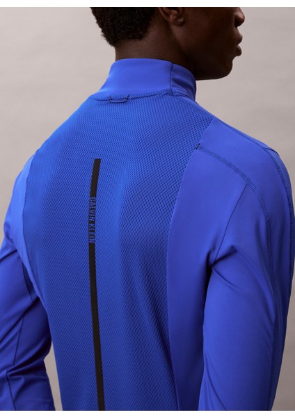 Dik Yaka Saks - Mavi Erkek Sweatshırt LVGMF4K210C66 Wo - 1/4 Zıp Ls fırsatları