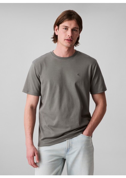 Bisiklet Yaka Gri Erkek T-Shirt LV04LB275GRMG_SS Supıma Chest Emb C fiyatları