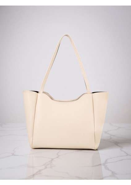 Lumi Kadın Fular Hediyeli Fermuarlı Mıknatıs Kapamalı Shopper El ve Omuz Çantası fiyatları