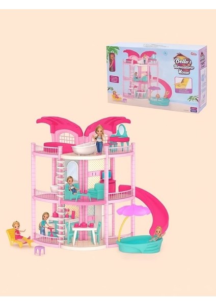 Bella’nın Masal Villası-Bella’nın Rüya Evi +3 Yaş 3 Katlı Bebek Oyun Seti modelleri