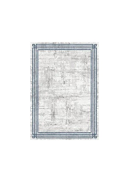 Supino Çerçeveli Gri Triko ve Akrilik Makine Halısı