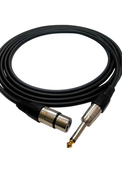 R-Cjxlrd3 6,3 mm Mono/xlr Dişi 3 Metre Enstrüman Kablosu
