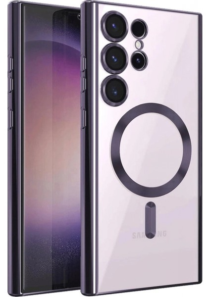 Samsung Galaxy S25 Ultra Kılıf Kross Magneticsafe Kapak - Mor