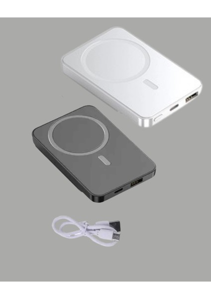 20W Pd ve 15W Manyetik Kablosuz Şarj Destekli Taşınabilir Powerbank indirimleri