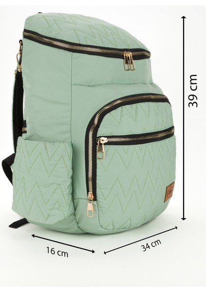 Nakışlı Bondit Hafif Kumaş Anne Bebek Bakım Çantası Termoslu Biberon Cepleri fiyatları