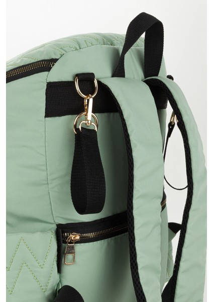 Nakışlı Bondit Hafif Kumaş Anne Bebek Bakım Çantası Termoslu Biberon Cepleri fırsatları