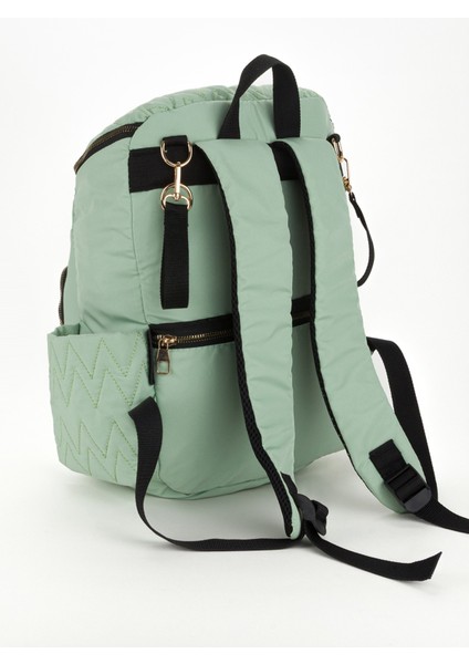 Nakışlı Bondit Hafif Kumaş Anne Bebek Bakım Çantası Termoslu Biberon Cepleri indirimleri