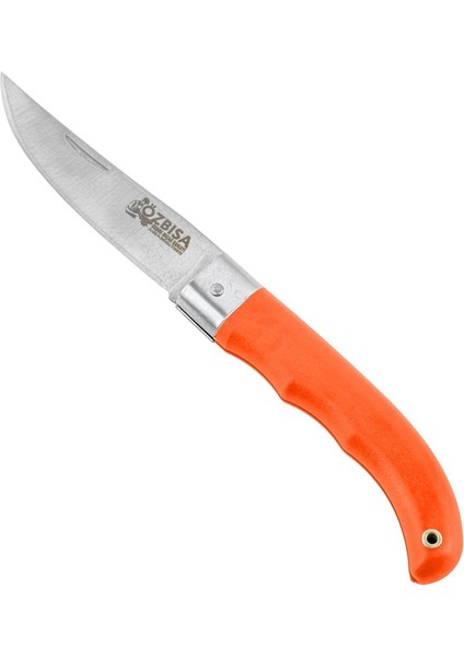 Katlanır Cep Çakısı - Özbısa - El Yapımı - No:2 - Turuncu