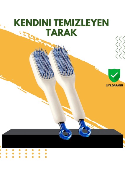 Otomatik Temizlemeli Saç Fırçası – Ergonomik Tasarım, Masaj Etkili, Elektriklenmeyi Önleyici