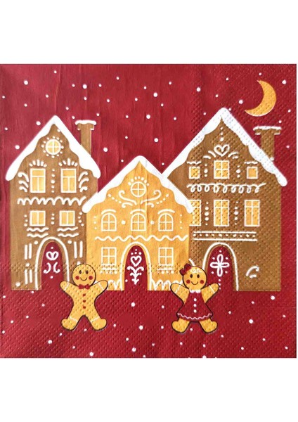 Kurabiye Adam Happy New Year Kağıt Peçete 20'li fiyatları