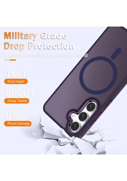 Samsung Galaxy A36 Uyumlu Ekran Koruyuculu Kılıf Magsafe Sarj Destekli Kamera Çıkıntılı Mat Kapak fiyatları