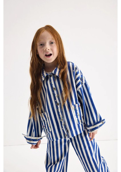 Finn Çiçekli - Çizgili Mini Ceket fiyatları