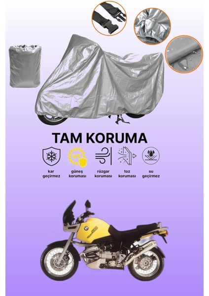 Gri Bmw R 1100 Gs Uyumlu Motosiklet Brandası, Koruyucu Örtü, Motor Branda
